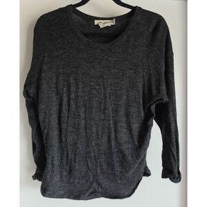 Isabel Marant pour H&M Women Pullover Sweater Dark Grey Long Sleeve Round Neck